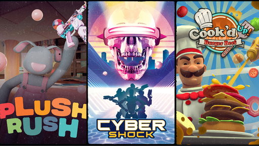 Paquete Arcade 6: Plush Rush + Cyber Shock + Cook'd Up