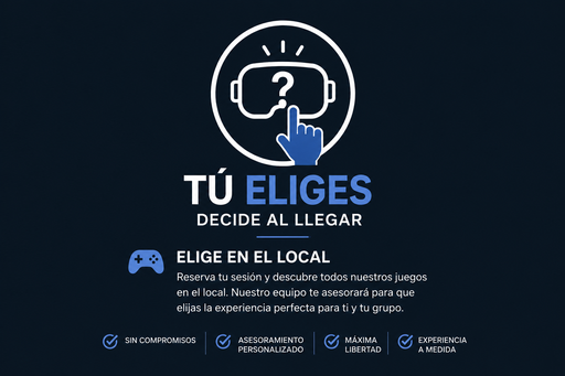 Elije los juegos en el local